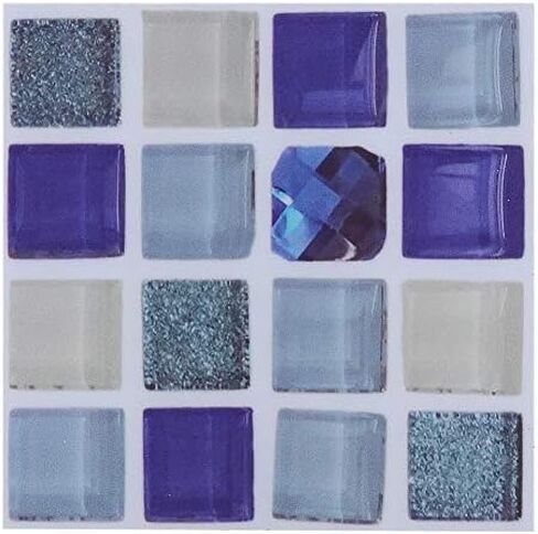 18pcs Mosaic Tile Transfer Stickers, Easy Peel and Stick, Reusable and Durable, for Kitchen and Bathroom (013) in Saudi Arabia
