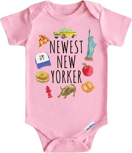 New Yorker Baby Bodysuit - Newborn Baby Onesie، NYC New York Baby Gifts للبنين والبنات in Kuwait