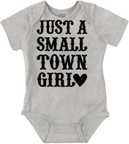 Brisco Brands Just a Small Town Girl Baby Bodysuit Jumper Girls in Kuwait