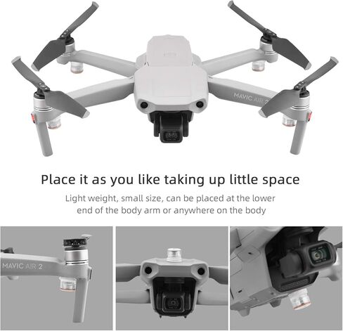 Drone LED Night Flight Signal Night Lights Flashing Light Strobe Lights Anti Collision Indicator Light Suitable for DJI Mini 3 Pro, Mavic 3, Air 2S/Mavic Air 2/Mavic Mini 2 Drone Accessories in Kuwait