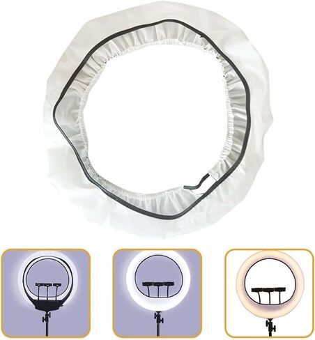 18-inch Circular Light Diffuser Sock Soft Fabric Cover for Live Streaming Selfie Video Lighting Accessories in Kuwait
