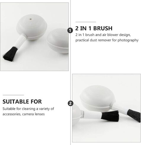 SOLUSTRE 16pcs Lens Blower Brush Camera Cleaning Accessories for Dust Removal from Lenses Screens Keyboards and Precision Instruments Air Brush for Thorough Cleaning in Kuwait