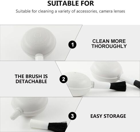 SOLUSTRE 16pcs Lens Blower Brush Camera Cleaning Accessories for Dust Removal from Lenses Screens Keyboards and Precision Instruments Air Brush for Thorough Cleaning in Kuwait