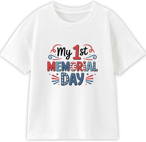 My 1st Memorial Day Baby Bodysuit Toddler T-Shirt Boy Girl Funny Onesize Clothes Infant Outfit 0-2T in Saudi Arabia