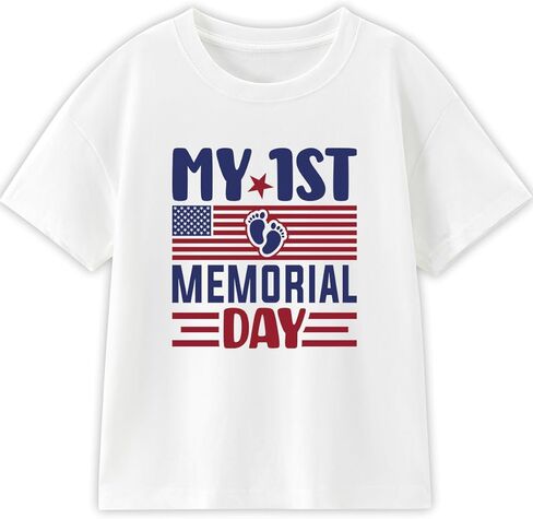 My 1st Memorial Day Baby Bodysuit Toddler T-Shirt Boy Girl Funny Onesize Clothes Infant Outfit 0-2T in Saudi Arabia