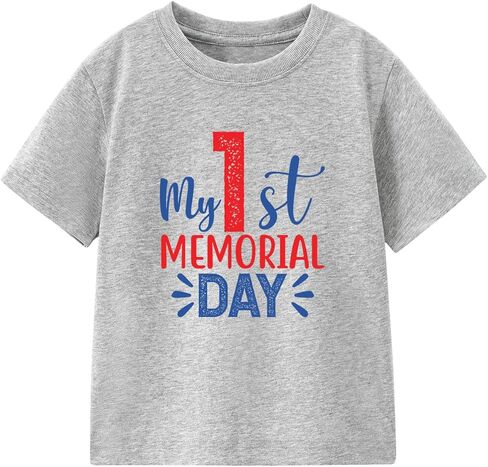 My 1st Memorial Day Baby Bodysuit Toddler T-Shirt Boy Girl Funny Onesize Clothes Infant Outfit 0-2T in Saudi Arabia