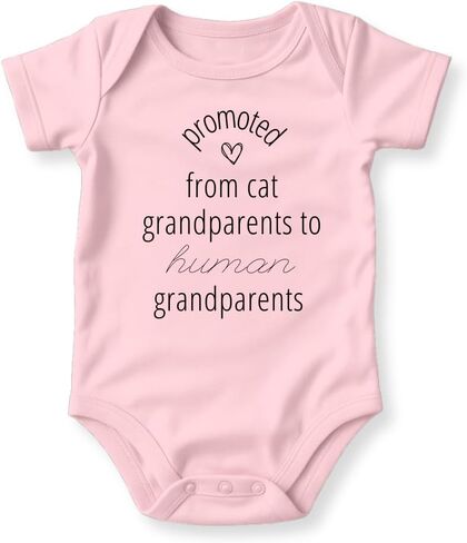 Promoted from Cat Grandparents to Human Grandparents Baby Bodysuit in Saudi Arabia