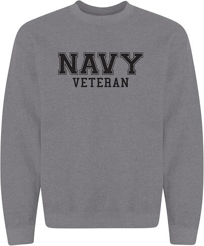 zerogravitee Navy Veteran Black logo Military Style Physical Training Crewneck Sweatshirt in Saudi Arabia