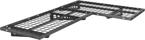 FLEXIMOUNTS 2-Pack 2x4ft Corner Wall Shelving Garage Storage Rack, 24-inch-by-48-inch Floating Shelves, Black in Kuwait