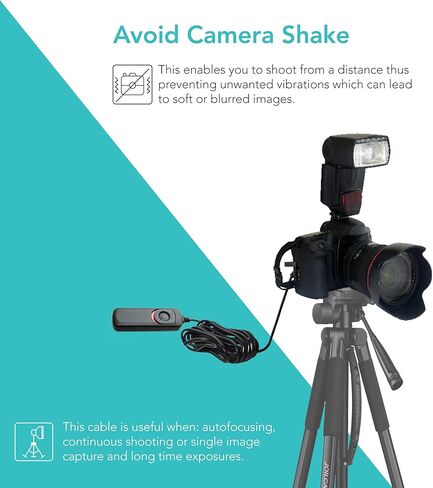 Foto&Tech Wired Remote Shutter Release Control CS-310 Replacement for Pntax KF KP K-70 Pentax CS-310 Cable Switch in Kuwait