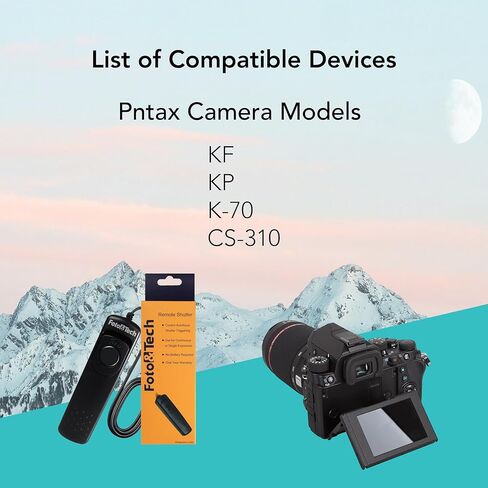Foto&Tech Wired Remote Shutter Release Control CS-310 Replacement for Pntax KF KP K-70 Pentax CS-310 Cable Switch in Kuwait