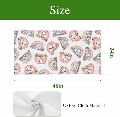 Pink Cute Elephant Fluorescent Light Covers for Ceiling Lights 4x2 feet,2 Pack Magnetic Light Filters for Classroom,Spring Floral Botanical Rainbow Fluorescent Lamp Shade Panel for Office School Drop in Saudi Arabia