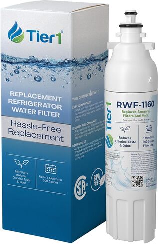 Tier1 ADQ73613401 Refrigerator Water Filter 2-pk | Replacement for LG LT800P, ADQ73613402, Kenmore 9490, 46-9490, 469490, ADQ73613408, DWF-35, Fridge Filter in Saudi Arabia