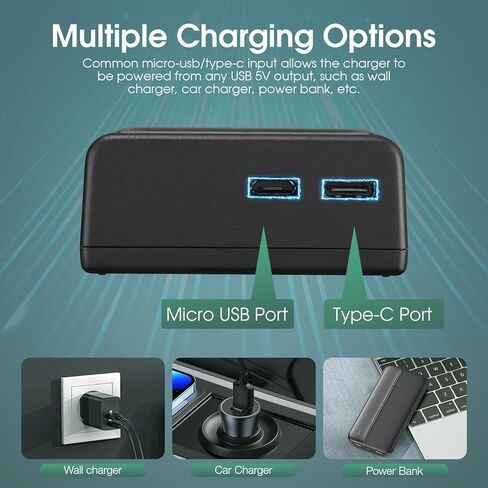 FirstPower 2-Pack LP-E12 Battery and Dual USB Charger for Canon EOS M, EOS M2, EOS M10, EOS M50, EOS M50 Mark II, EOS M100, EOS M200, Rebel SL1, PowerShot SX70 HS Digital Camera in Kuwait