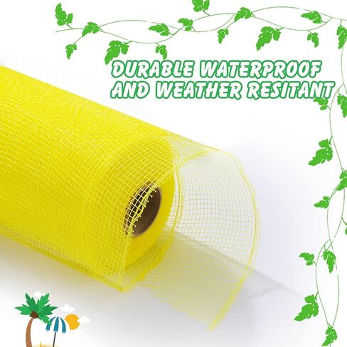 Waydress 4 Rolls Easter Decor Mesh Ribbon Making Supplies Poly Mesh Ribbon for Halloween Craft Wreaths Decorating 30 Feet Each Roll(6 Inch Wide,Yellow, Green, Blue, Purple) in Saudi Arabia