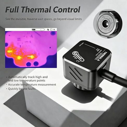 مجهر رقمي مع تصوير حراري، مجاهر لحام دقيقة 4K HDMI، عدسة مكبرة 180X، جهاز تحكم عن بعد، دعم التقاط الصور/مقاطع الفيديو، لإصلاح الإلكترونيات in Kuwait