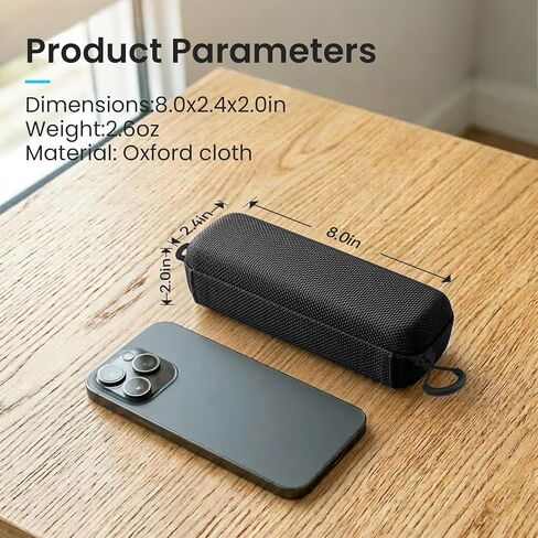 حقيبة سفر من Sarlar لـ DJI Osmo Pocket 3/Pocket 4، حافظة صلبة من مادة EVA ممتازة للغطاء الواقي، مقبض ملحقات 1/4 خيط، حقيبة تخزين حماية محمولة مدمجة مع حبل، حمل يومي in Kuwait