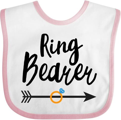 inktastic Ringbearer with Arrow Baby Bib in Kuwait