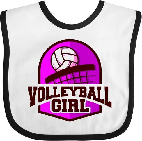 inktastic Volleyball Girl Baby Bib in Kuwait