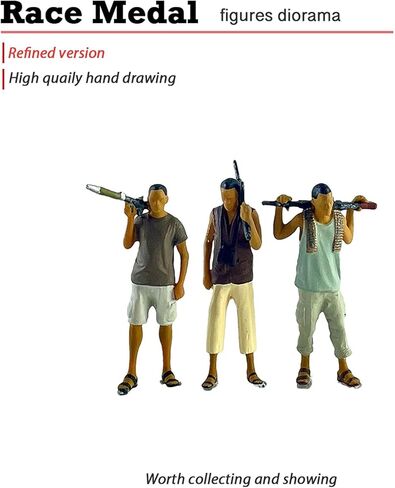 1/64 Scale Miniature Figures for Diorama Scene and Decoration, 2Pcs in Saudi Arabia