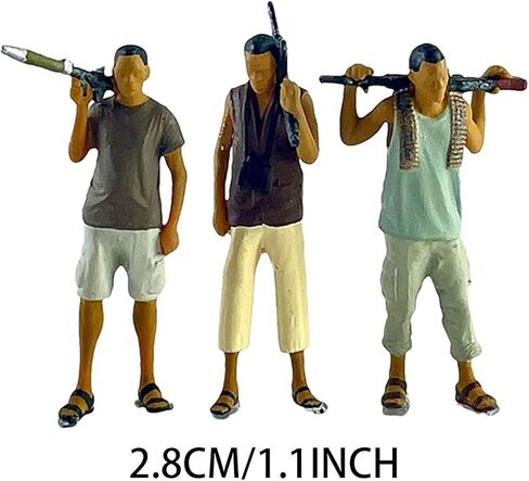 1/64 Scale Miniature Figures for Diorama Scene and Decoration, 2Pcs in Saudi Arabia