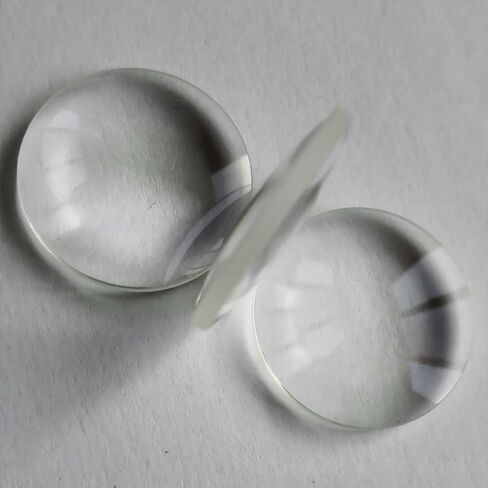 4pcs Biconvex Lens Diameter 50mm, Focus 90mm Double Convex Optics Glass for DIY Camera, Optical in Kuwait