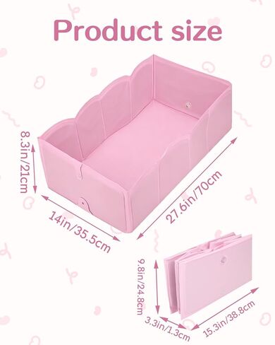 Foldable Portable Baby Bath Tub, Collapsible Bathtub for Infant, Babies & Toddlers 6M-5Y, Travel Shower Tub for Bathroom, Lightweight Folding Baby Bathtub with Easy Drain & Storage in Kuwait