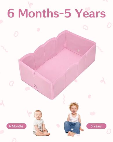 Foldable Portable Baby Bath Tub, Collapsible Bathtub for Infant, Babies & Toddlers 6M-5Y, Travel Shower Tub for Bathroom, Lightweight Folding Baby Bathtub with Easy Drain & Storage in Kuwait