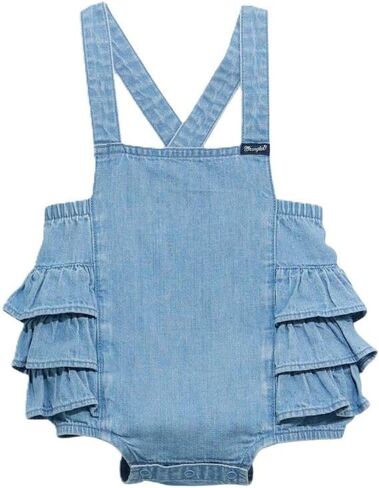 Wrangler Girl's Infant Denim Onesie in Kuwait