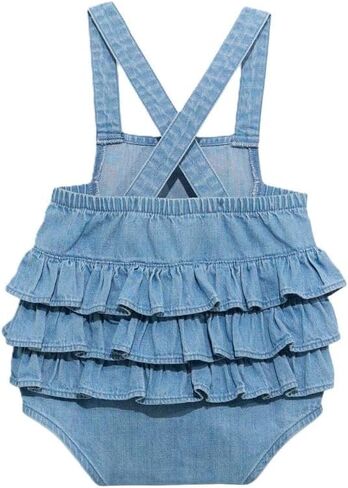 Wrangler Girl's Infant Denim Onesie in Kuwait