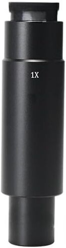 Optical Instruments for Industry Mono Lens Zoom C Mount Adapter Lens 0.35X 0.5X 1X 2X Microscope Lens for 28mm Eyetube Digital Camera（Lens:1X in Kuwait