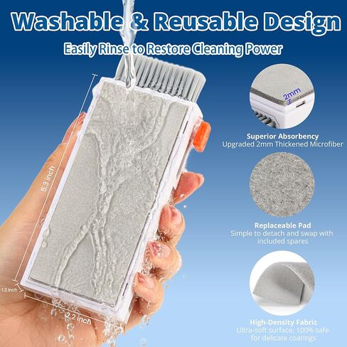 Upgraded Keyboard Cleaning Kit, 13-in-1 Electronics Cleaner Tool with Dust Cleaning Putty, Microfiber Cloth, Wipes - Cleaning Set for iPhone, AirPods, iPad, Laptop, PC Screen, Monitor, Camera, Earbuds in Kuwait