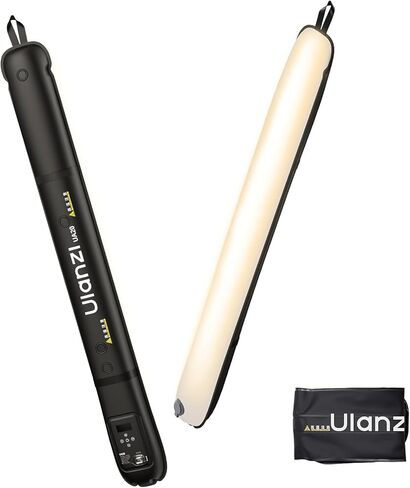 ULANZI UA20 Inflatable Tube Light, 20W Bi-Color Magnetic LED Air Tube Video Light Wand for Photography, 2700K-6500K CRI95+ 1/4" Mount Portable Inflatable Lights Bar for Photo/Vlog/Live Stream/Painting in Kuwait