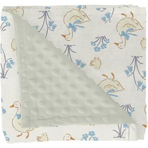 Cute Geese Pink Bows Baby Blankets for Girl Boy Pastel Ducks Daisy Soft Mink Dotted Backing Double Layer Swaddle Receiving Blanket Spring Farm Animal Floral Bed Throws for Newborn Toddler Crib 30x40 in Kuwait
