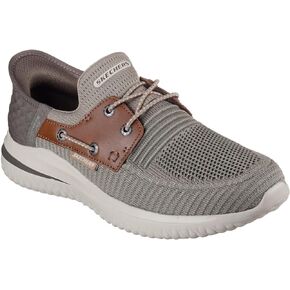 حذاء Skechers للرجال سهل الارتداء Delson 3.0 Roth Taupe بني/واسع / 7 in Kuwait