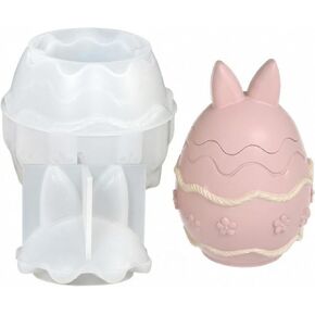 Candle Jar Mold with Lid for Candles Making, Silicone Concrete Molds Storage Container Moulds for Epoxy Resin, Unique Vessels Cement Mould for DIY Jewelry Holder Trinket Box Home Decor in Kuwait