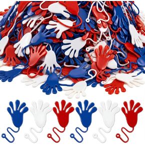 Realspring 300 جهاز كمبيوتر شخصى Mardi Gras يرمي لزجة الأيدي كرنفال هدايا الحفلات للأطفال Mardi Gras Party لوازم صغيرة قابلة للتمدد صفعة لزجة الأيدي Goodie Bag Stuffers كرنفال علاج الاشياء (الأرجواني الذهبي الأخضر) in Saudi Arabia
