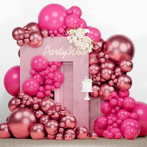 PartyWoo Red White and Blue Balloons, 140 pcs Red White and Royal Blue Balloons Different Sizes Pack of 18 Inch 12 Inch 10 Inch 5 Inch for Balloon Garland as 4th of July Decorations, Party Decorations in Saudi Arabia