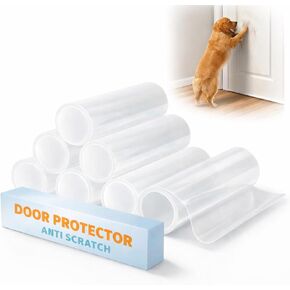 FTSTC Door Protector from Dog Scratching, 6 Pack Clear Training Self Adhesive Tape for Dogs,Cat Scratch Door Frame Protector,Anti Dog Scratch Door Guard-(236" x 7.9") in Saudi Arabia