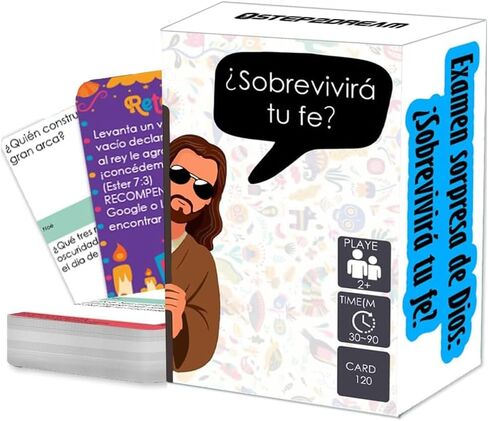 1step2dream Spanish Bible Challenge Game - Interactive Christian Trivia Game for Families & Church Events - Inspiring Religious Catholic Gift in Saudi Arabia