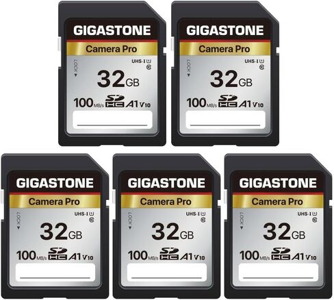 【استعادة البيانات لمدة 5 سنوات】 بطاقة SD سعة 128 جيجابايت من GIGASTONE، كاميرا 4K Pro، بطاقة ذاكرة A1 V30 SDXC فيديو 4K UHD متوافق مع كاميرا Canon الرقمية، مع حقيبة صغيرة واحدة in Kuwait