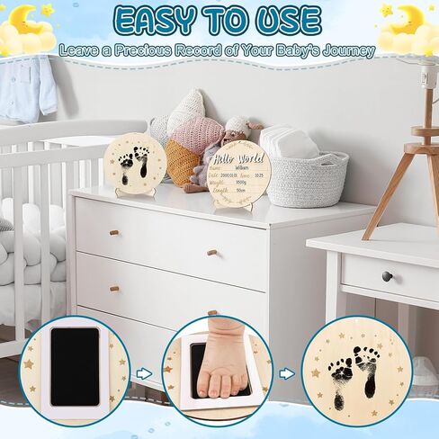 Baby Milestone Blanket for Boy Girl, Baby Monthly Milestone Growth Blanket Newborn Photography Background with Wooden Signs, Frames, Bandana in Kuwait