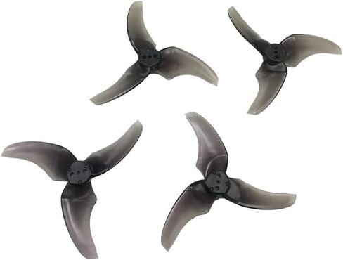 2.5 Inch Props 3 Blades Propellers CW CCW Compatible with 1106 Motor Lipo 3S to 4S Emax Tinyhawk II Freestyle(Black) in Kuwait