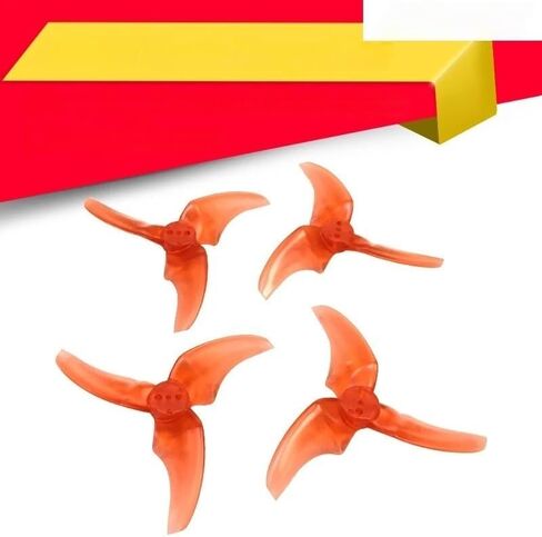 2.5 Inch Props 3 Blades Propellers CW CCW Compatible with 1106 Motor Lipo 3S to 4S Emax Tinyhawk II Freestyle(Black) in Kuwait