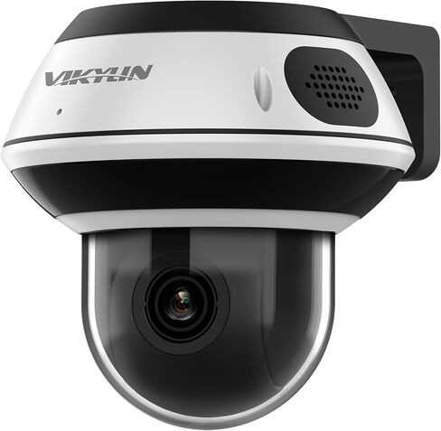 كاميرا VIKYLIN UltraHD 4K 8MP PoE IP PTZ في الهواء الطلق، كاميرا أمان 4K PTZ IP Dome مع تكبير بصري 5X 2.7-13.5 مم، اكتشاف المركبات البشرية، صوت ثنائي الاتجاه، رؤية ليلية بالأشعة تحت الحمراء بطول 131 قدمًا، IK10/IP67، قزحية زرقاء، NDAA in Kuwait
