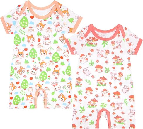 GUISBY Baby Boys or Girls Snap-up Romper, Unisex Baby Clothes Newborn to Infant Sizes (Newborn - 24 Months) in Kuwait