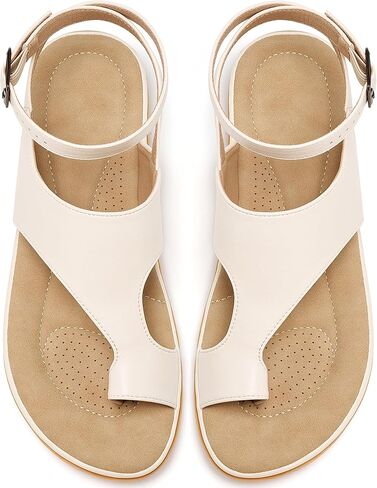 Aomigoct Flat Sandals for Women Dressy: Adjustable Comfortable Summer Sandals for Women 2026 - Anti-slip & Breathable Ladies Casual Walking Shoes in Kuwait