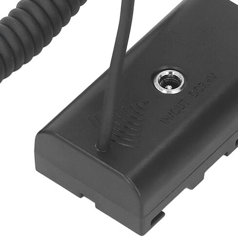 Yunseity Dummy Battery, Type C to NP Fast Charging with Circuit Protection, Continuous Power Adapter for Camera Monitor LED Light in Kuwait
