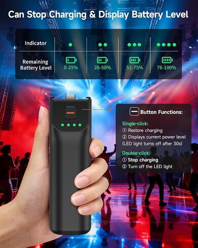 LKTOP Pocket 3 مقبض بطارية + مصباح LED ملء لـ DJI Osmo Pocket 3، ملحقات Xtra Muse، شاحن سريع بعمر بطارية 6 ساعات، مقابض عصا طاقة 5000 مللي أمبير 22.5 وات (وقت الشحن: كاميرا 30 دقيقة، 80 دقيقة ذاتية) in Kuwait