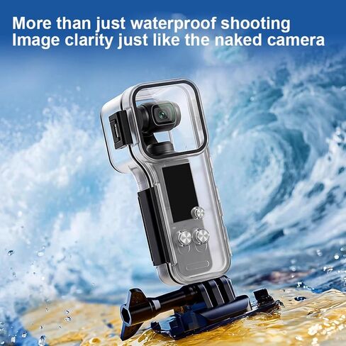 حافظة مقاومة للماء تحت الماء 50 متر لجيب DJI Osmo 4 مبيت للغوص 316 زر من الفولاذ المقاوم للصدأ مضاد للضباب وركوب الأمواج والغطس in Kuwait